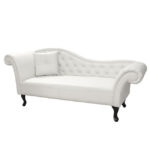 ΑΝΑΚΛΙΝΔΡΟ T.CHESTERFIELD  HM3007.02 PU ΛΕΥΚΟ ΑΡ. ΜΠΡΑΤΣΟ 190x61x84Yεκ.-2