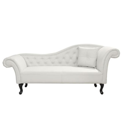 ΑΝΑΚΛΙΝΔΡΟ T.CHESTERFIELD NIOVI HM3008.02 PU ΛΕΥΚΟ ΔΕΞΙ ΜΠΡΑΤΣΟ 190x61x84Yεκ.