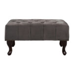 ΤΑΜΠΟΥΡΕ ΥΠΟΠΟΔΙΟ HM226.10 ΓΚΡΙ ΒΕΛΟΥΔΟ T.CHESTERFIELD EMMA 80x46x42Y εκ.-3