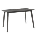 Tραπεζαρία Benson - Orlean pakoworld σετ 5τμχ rustic grey-ύφασμα γκρι 120x75x75εκ-2