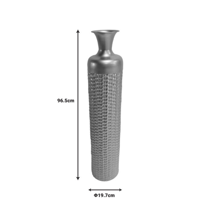 Διακοσμητικό βάζο Perikl Inart μέταλλο σε χρυσή απόχρωση Φ19.7x96.5εκ