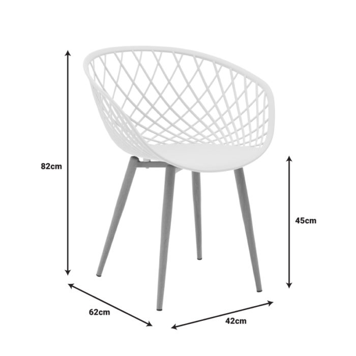 Πολυθρόνα Ezra pakoworld γκρι pp-πόδι φυσικό μέταλλο 62x42x82εκ-4