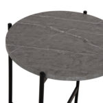 ΒΟΗΘΗΤΙΚΟ ΤΡΑΠΕΖΙ HM9589.02 MDF ΓΚΡΙ ΜΑΡΜΑΡΟ-ΜΑΥΡΗ ΜΕΤΑΛΛΙΚΗ ΒΑΣΗ Φ50x55Υεκ.-5