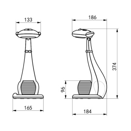 ΠΑΙΔΙΚΟ ΦΩΤΙΣΤΙΚΟ ΓΡΑΦΕΙΟΥ LED BADOO ΓΑΤΑ HM4457.01 ΛΕΥΚΟ ABS-ΜΕ ΜΟΛΥΒΟΘΗΚΗ-2