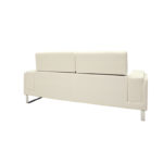 Καναπές Shea pakoworld 3θέσιος PU ivory-inox 198x80x87εκ-3