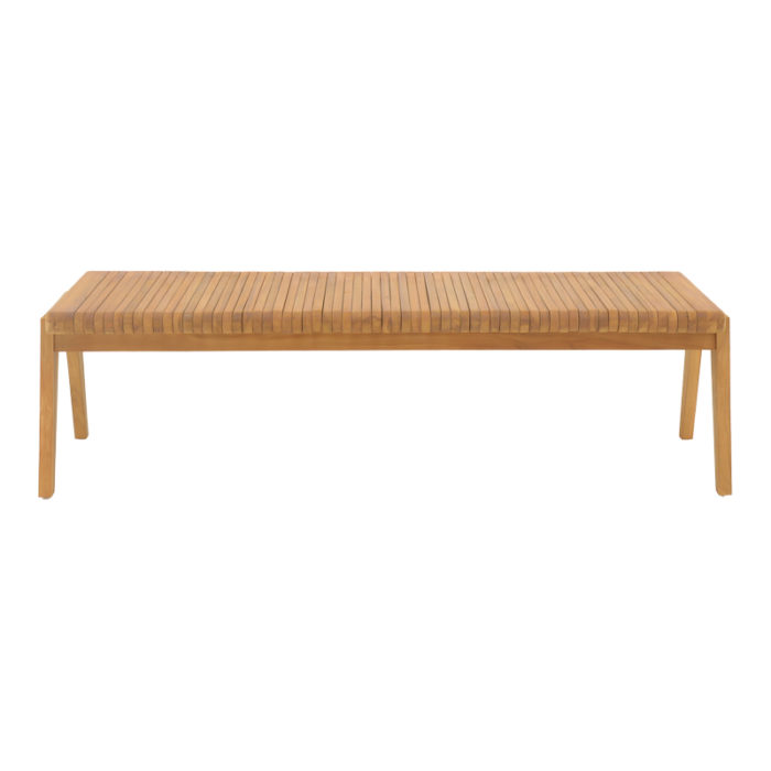 Παγκάκι Jey pakoworld teak ξύλο σε φυσική απόχρωση 150x45x40εκ-2