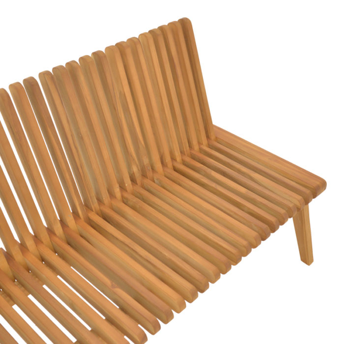Παγκάκι Jey pakoworld teak ξύλο σε φυσική απόχρωση 150x45x40εκ-3