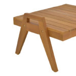 Τραπέζι Kally pakoworld teak ξύλο σε φυσική απόχρωση 60x50x34εκ-2