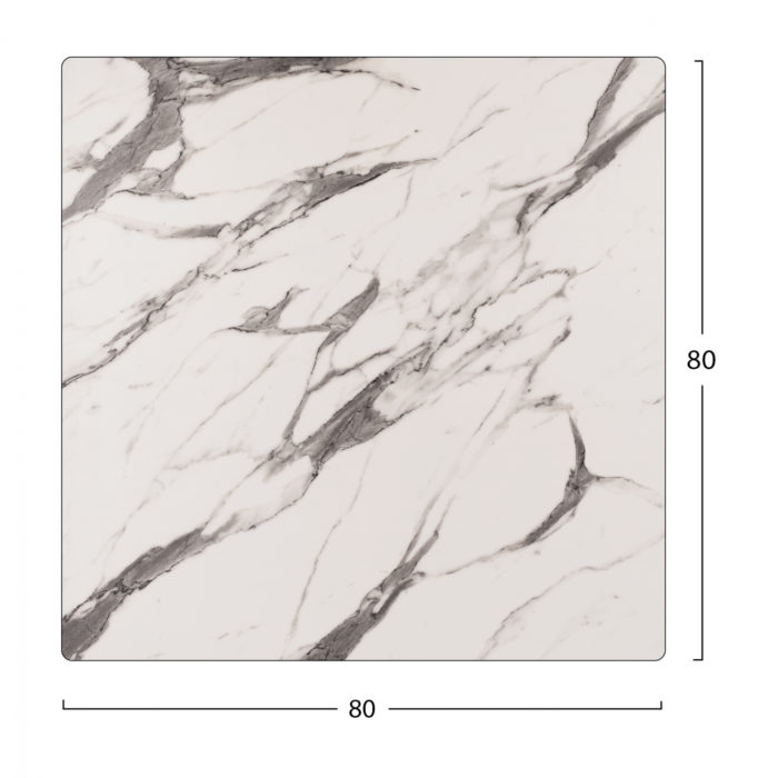 ΕΠΙΦΑΝΕΙΑ ΤΡΑΠΕΖΙΟΥ HPL HM5839.11 MARBLE WHITE-GREY 80x80 εκ. ΠΑΧΟΥΣ 12mm.-2