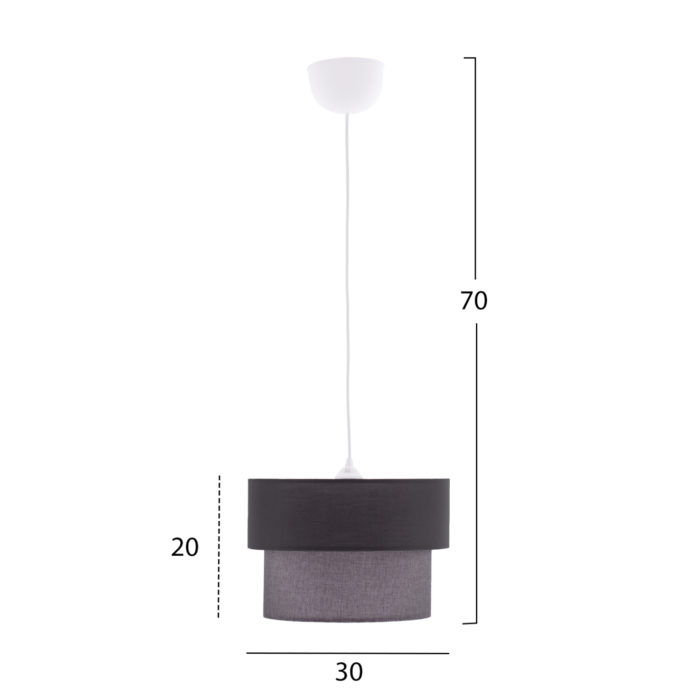 ΦΩΤΙΣΤΙΚΟ ΟΡΟΦΗΣ ΓΚΡΙ HM7619.02-2