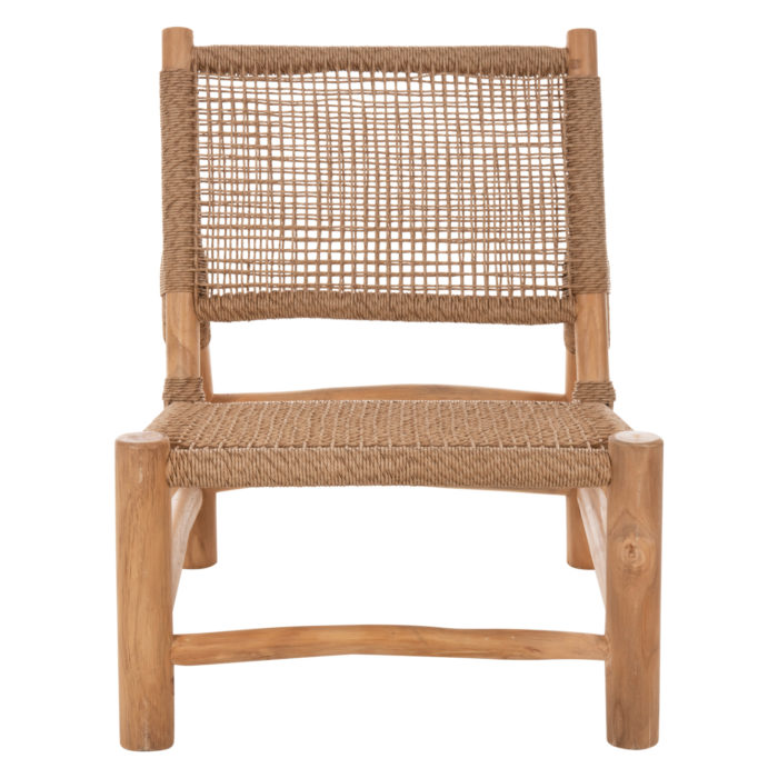 ΚΑΡΕΚΛΑ LONDER HM5986 ΞΥΛΟ TEAK ΣΕ ΦΥΣΙΚΟ ΚΑΙ ΣΥΝΘΕΤΙΚΟ RATTAN 63x77x77Υεκ.-3