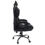 ΚΑΡΕΚΛΑ ΓΡΑΦΕΙΟΥ OCTAVIUS HM1202 ΜΑΥΡΟ PVC & NYLON-ΜΕΤΑΛ.ΧΡΩΜΙΟ ΒΑΣΗ 52x55x128Υεκ-3