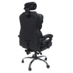 ΚΑΡΕΚΛΑ ΓΡΑΦΕΙΟΥ OCTAVIUS HM1202 ΜΑΥΡΟ PVC & NYLON-ΜΕΤΑΛ.ΧΡΩΜΙΟ ΒΑΣΗ 52x55x128Υεκ-5