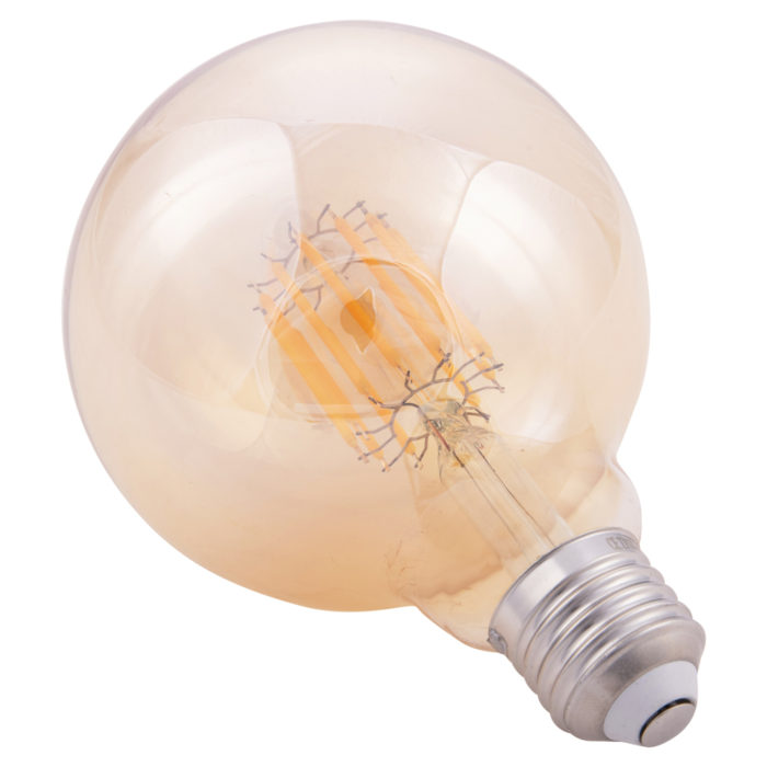 ΛΑΜΠΤΗΡΑΣ GLOBO LED FILAMENT 12W E27 3000K ΧΡΥΣΟ HM4049.02-4