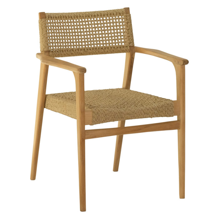 ΠΟΛΥΘΡΟΝΑ NEBO HM9937 ΞΥΛΟ TEAK & ΣΥΝΘ.RATTAN ΣΕ ΦΥΣΙΚΟ ΧΡΩΜΑ