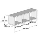 ΣΕΤ ΓΡΑΦΕΙΟΥ 3ΤΜΧ HM11776.12 ΜΕΛΑΜΙΝΗ ΣΕ SONOMA ΚΑΙ ΛΕΥΚΟ ΧΡΩΜΑ-4