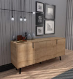 Μπουφές Sennan pakoworld μελαμίνης oak 180x45x80εκ