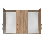 Πατάρι ντουλάπας Zelia pakoworld τρίφυλλο oak 90x42x60εκ