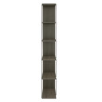 ΒΙΒΛΙΟΘΗΚΗ ΜΙΝΙ TARS HM2241.13 OLIVE GREY ME ΜΑΥΡΕΣ ΒΕΡΓΕΣ 65x22-24x146Υεκ.-5