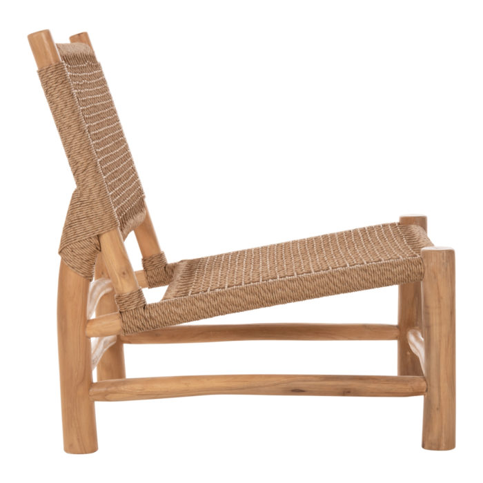 ΚΑΡΕΚΛΑ LONDER HM5986 ΞΥΛΟ TEAK ΣΕ ΦΥΣΙΚΟ ΚΑΙ ΣΥΝΘΕΤΙΚΟ RATTAN 63x77x77Υεκ.-4