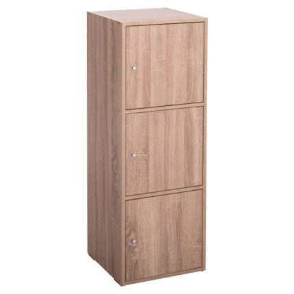 ΝΤΟΥΛΑΠΙ ΜΕ 3 ΑΠΟΘ. ΧΩΡΟΥΣ SORIANO HM9939.11 SONAMA OAK ΜΕΛΑΜΙΝΗ 40x39x119Υεκ.