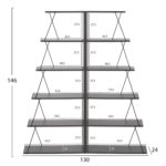 ΣΕΤ ΒΙΒΛΙΟΘΗΚΕΣ 2ΤΜΧ MINI TARS HM11772.20 ΜΕΛΑΜΙΝΗ ΓΚΡΙ-ΜΑΥΡΟ 65x24x146Υεκ.(x2)-2