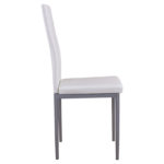 ΚΑΡΕΚΛΑ ΜΕΤΑΛΛΙΚΗ LADY HM0037.11 ΛΕΥΚΟ PU ΜΕΤΑΛΛΙΚΟ ΣΚΕΛΕΤΟ K/D 40x48x95 εκ.-4