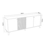 ΜΠΟΥΦΕΣ ΜΕΛΑΜΙΝΗΣ KRUDEN HM9446.11 ΜΑΥΡΟ-ΦΥΣΙΚΟ 180x40x78.6Υεκ.-2