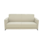 Καναπές τριθέσιος Sidica pakoworld PU σε μπεζ απόχρωση 185x82x81εκ