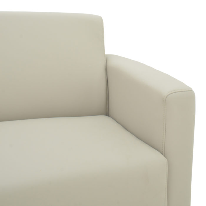 Καναπές τριθέσιος Sidica pakoworld PU σε μπεζ απόχρωση 185x82x81εκ-2