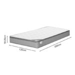 Στρώμα Perfecto pakoworld Continuous springs μονής όψης ανώστρωμα 18-20cm 120x200εκ-3