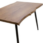 Τραπέζι Neve pakoworld MDF καρυδί-πόδι μεταλλικό μαύρο 120x80x75εκ-2