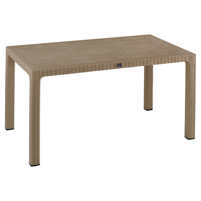 Τραπεζαρία Explore-Ignite pakoworld σετ 7τεμ PP cappuccino 150x90x73