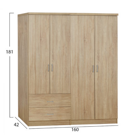 ΣΕΤ 2 ΤΜΧ ΝΤΟΥΛΑΠΑ 4ΦΥΛΛΗ SONAMA 160X42X181 HM11351.02-2