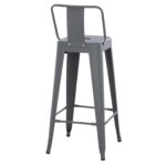 ΣΚΑΜΠΟ BAR ME ΠΛΑΤΗ ΜΕΤΑΛΛΙΚΟ MELITA-PRO HM8643.50 ΓΚΡΙ 42x42x100Υεκ.-5