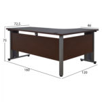 ΓΡΑΦΕΙΟ ΕΠΑΓΓΕΛΜΑΤΙΚΟ VALDEN HM2043.02L WENGE ΑΡΙΣΤΕΡΗ ΓΩΝΙΑ 160X120-2