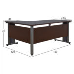 ΓΡΑΦΕΙΟ ΕΠΑΓΓΕΛΜΑΤΙΚΟ VALDEN HM2043.02R WENGE ΜΕ ΔΕΞΙΑ ΓΩΝΙΑ 160X120X75-2