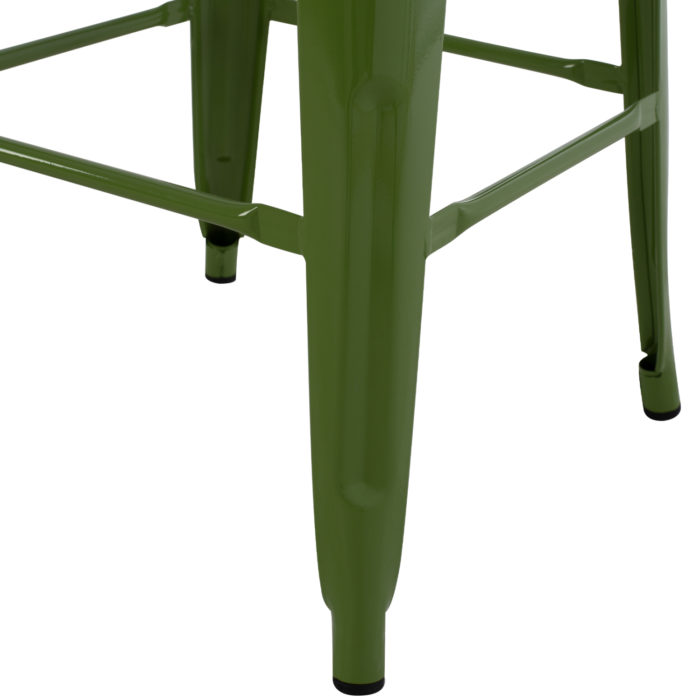 ΣΚΑΜΠΟ ΜΠΑΡ ΜΕΤΑΛΛΙΚΟ MELITA-PRO HM8642.53 ΣΕ LIGHT OLIVE GREEN 43x43x78Υεκ.-7