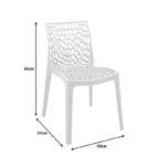Καρέκλα Hush pakoworld pp σε μαύρη απόχρωση 50x57x81εκ-3
