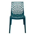 Καρέκλα Hush pakoworld pp σε μπλε απόχρωση 50x57x81εκ-2