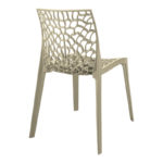 Καρέκλα Hush pakoworld pp σε cappuccino απόχρωση 50x57x81εκ