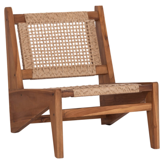 ΚΑΡΕΚΛΑ LOUNGE LUKILLA HM9913 ΞΥΛΟ TEAK ΣΕ ΦΥΣΙΚΟ--ΣΥΝΘ.ΣΧΟΙΝΙ ΜΠΕΖ 55