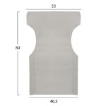 ΜΑΞΙΛΑΡΙ TEXTILENE 600gr/m2 2X1 ΕΚΡΟΥ ΓΙΑ ΠΟΛΥΘΡΟΝΑ ΣΚΗΝΟΘΕΤΗ HM5272.60 46.5Χ53Χ80Υεκ.-2