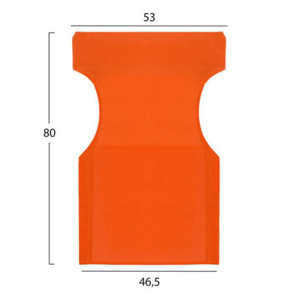 ΜΑΞΙΛΑΡΙ TEXTILENE 600gr/m2 2X1 ΠΟΡΤΟΚΑΛΙ ΓΙΑ ΠΟΛΥΘΡΟΝΑ ΣΚΗΝ. HM5272.02 46.5Χ53Χ80Υεκ.-2