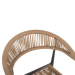 ΠΟΛΥΘΡΟΝΑ ΑΛΟΥΜΙΝΙΟΥ GRET HM5854.02 ΑΝΘΡΑΚΙ PΕ RATTAN ΜΠΕΖ 56x55
