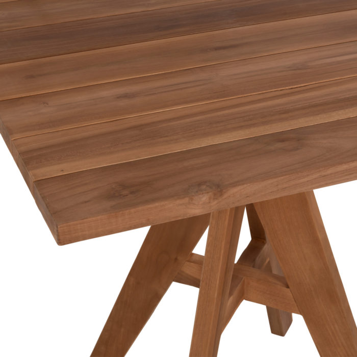 ΤΡΑΠΕΖΙ LEO HM9622.11 ΤΕΤΡΑΓΩΝΟ ΜΑΣΙΦ ΞΥΛΟ ΤΕΑΚ 80X80x75Υεκ.-4
