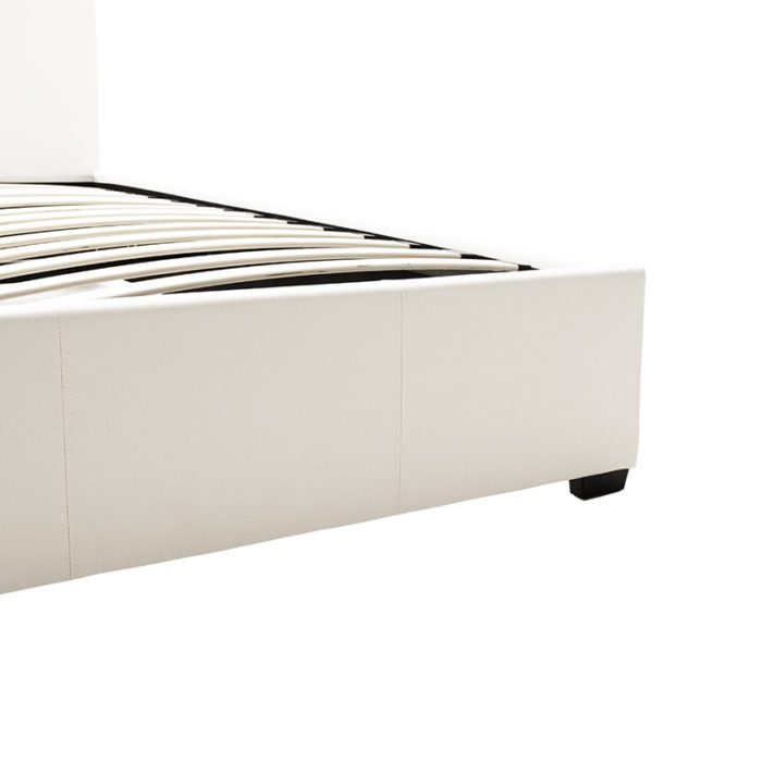 Κρεβάτι Norse pakoworld  pu λευκό με αποθηκευτικό χώρο 160x200εκ-3