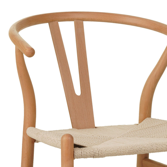 Καρέκλα Wishbone pakoworld rubberwood-σχοινί σε φυσική απόχρωση 60x51x80εκ-3