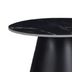 Βοηθητικά τραπέζια Fabrin Inart μαύρο μαρμάρου sintered stone-μαύρο μέταλλο-3