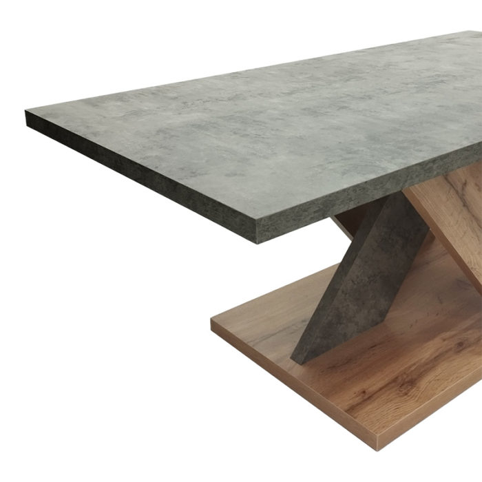 Τραπέζι σαλονιού Solange pakoworld σε γκρι-sonoma απόχρωση 110x55x47.5εκ-2